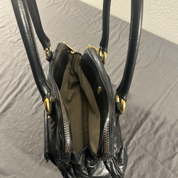 MARC JACOBS BLAKE CLASSIC SHOULDER BAG BLACK SOFT GENUINE LEATHER VINTAGE GUC - Picture 2 of 5